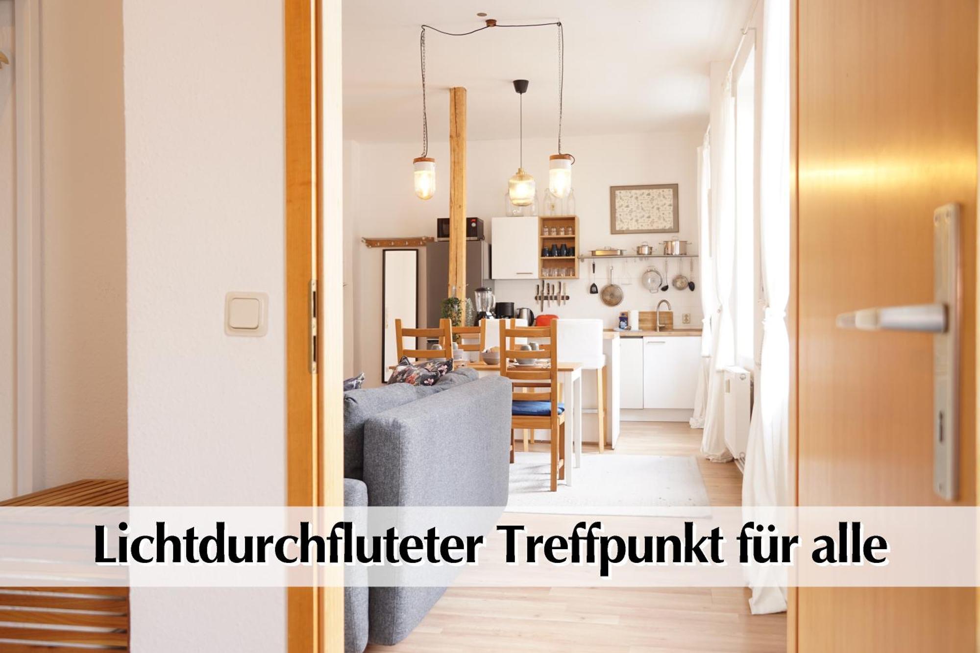דירות ארפורט Helles Altbau-Loft Mit Kingsize Bett, Smart-Tv, Etc מראה חיצוני תמונה
